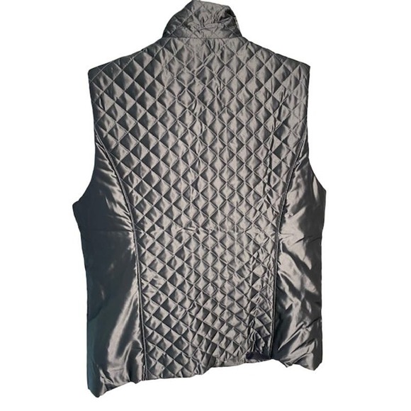 Jones of New York Signature Quilted Vest Womens Medium Gray - Picture 2 of 4